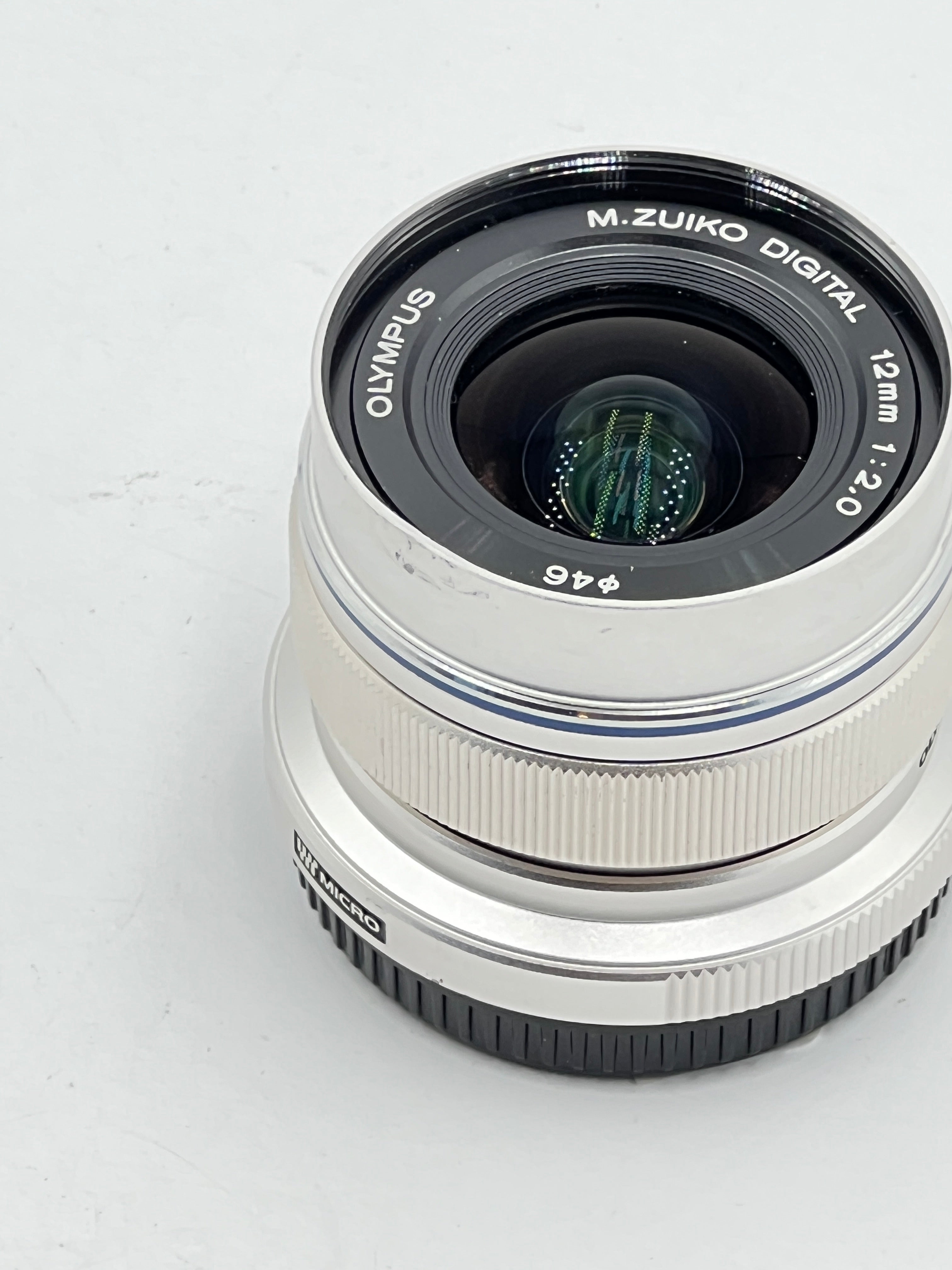 USED Olympus 12mm F2.0 M4/3 Lens (Silver)