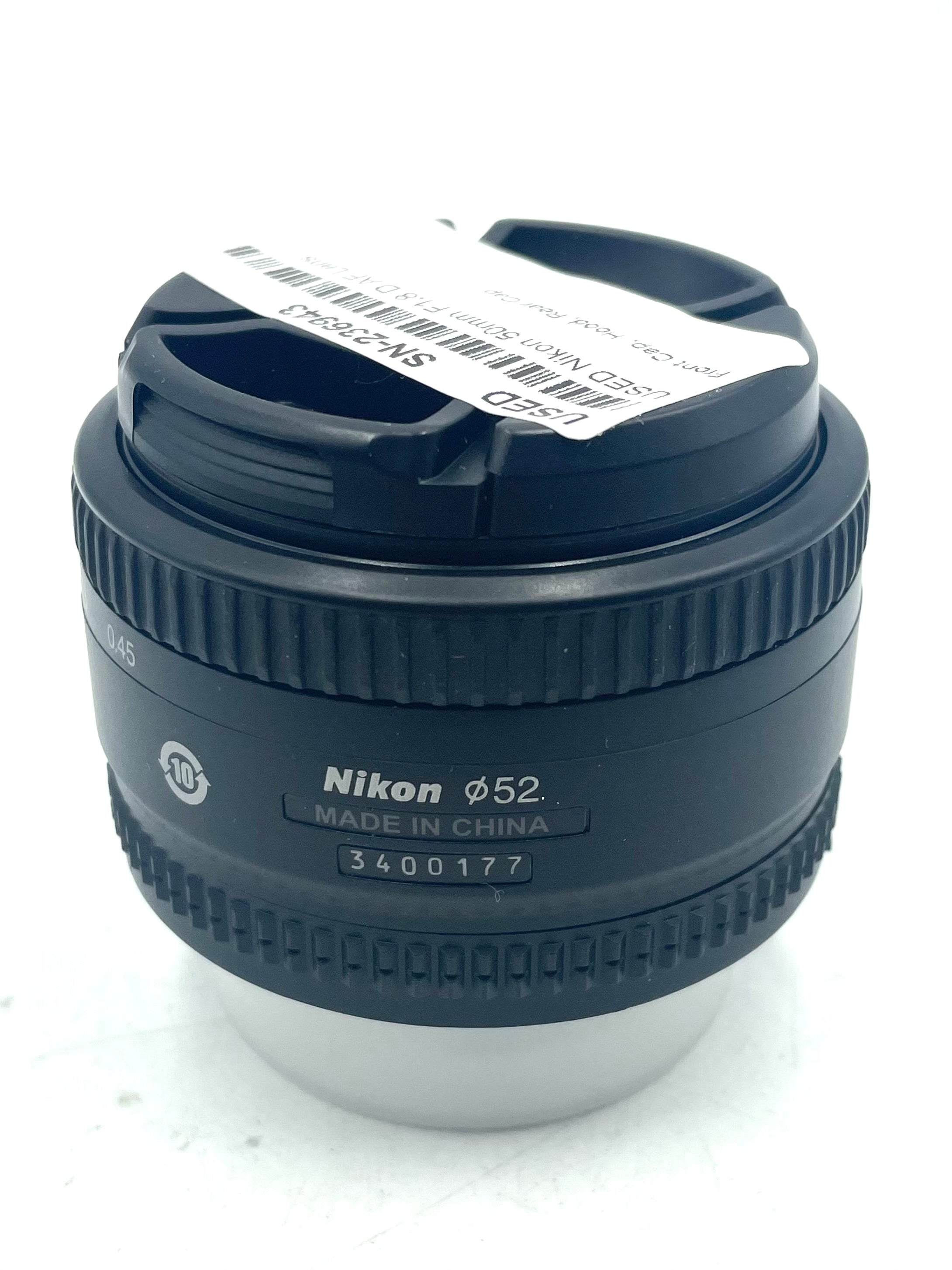 USED Nikon 50mm F1.8 D AF Lens