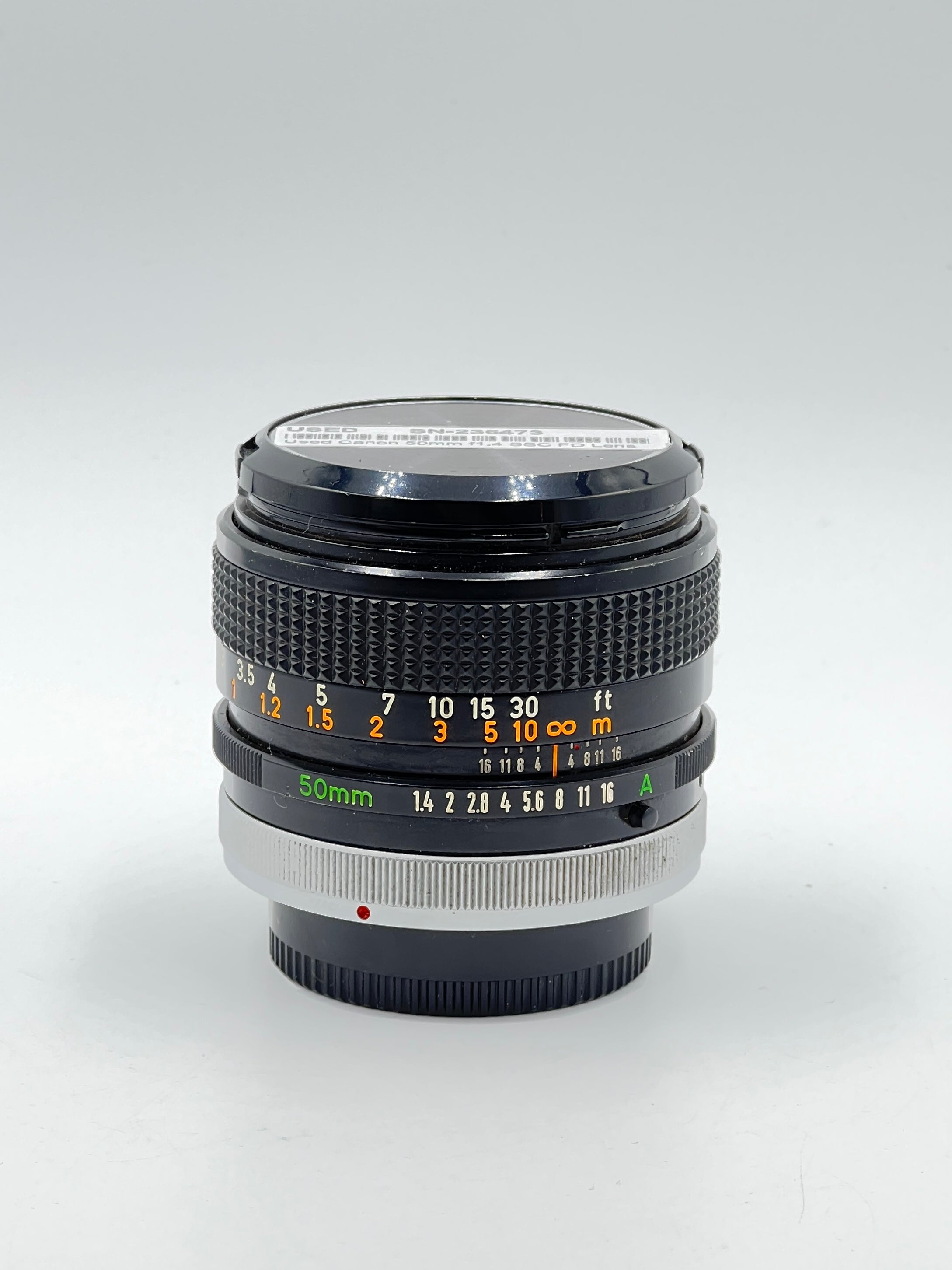 Used Canon 50mm f1.4 SSC FD Lens