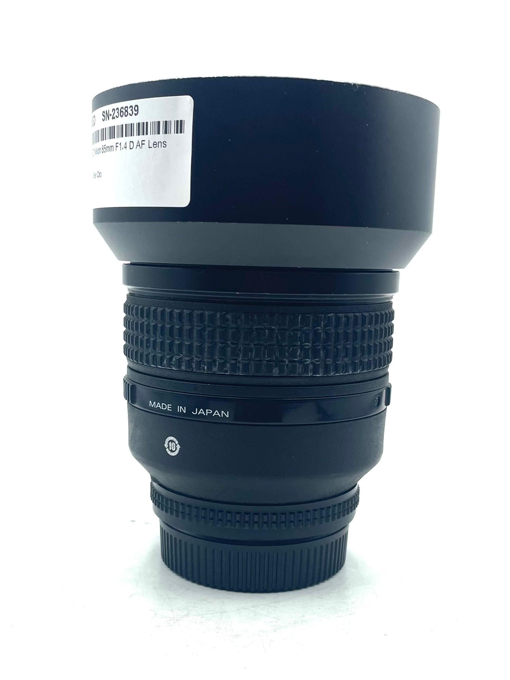 USED Nikon 85mm F1.4 D AF Lens