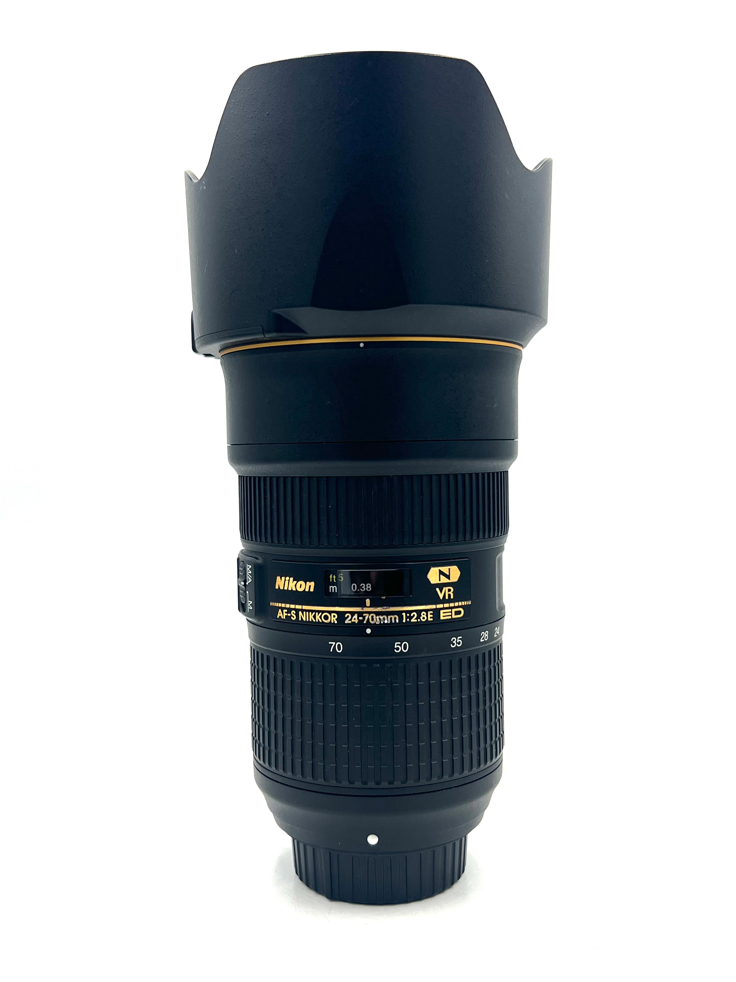 USED Nikon 24-70mm F2.8E ED VR AF-S Nikkor Lens