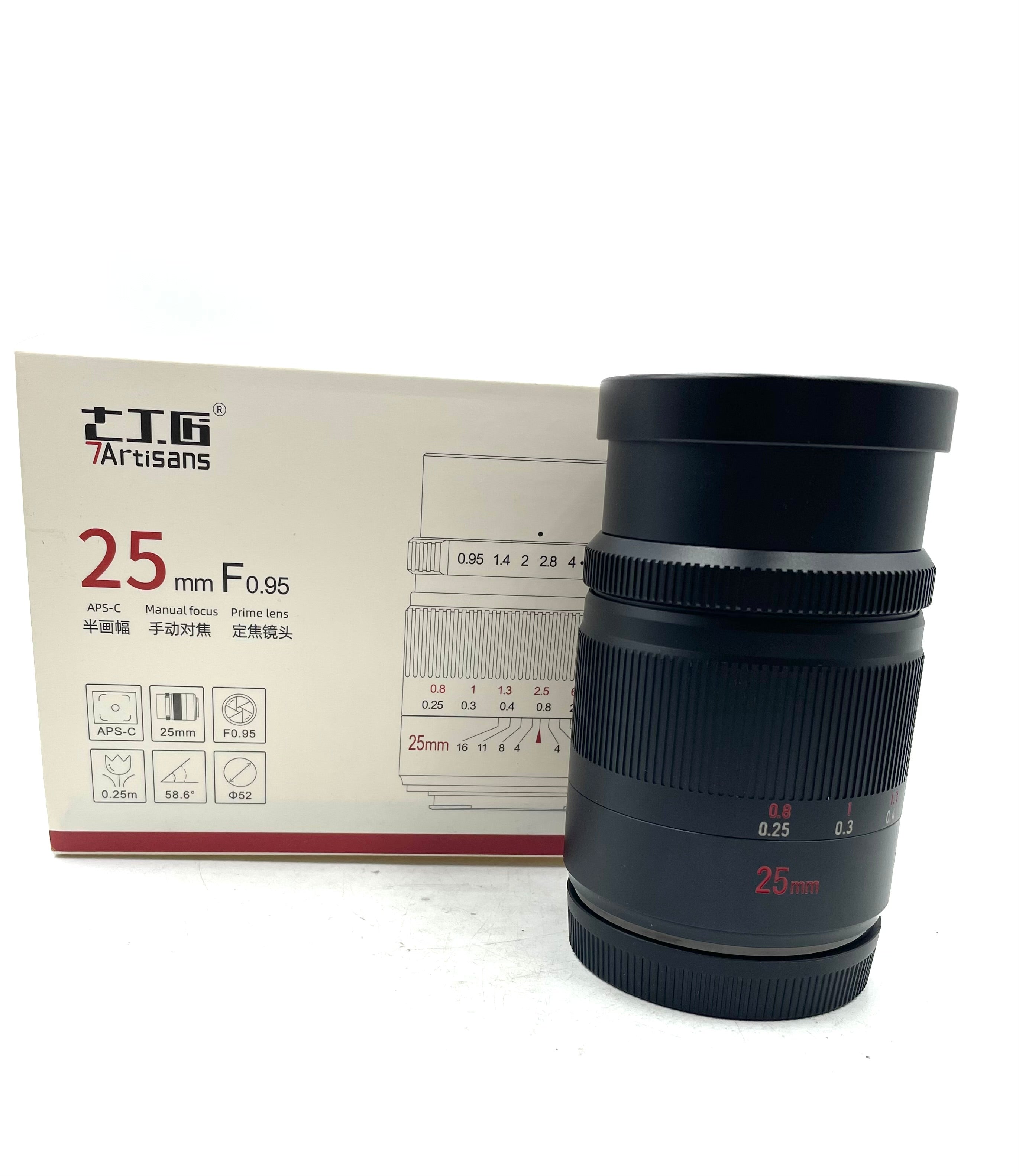 Used 7artisans Photoelectric 25mm f/0.95 Lens for Sony E