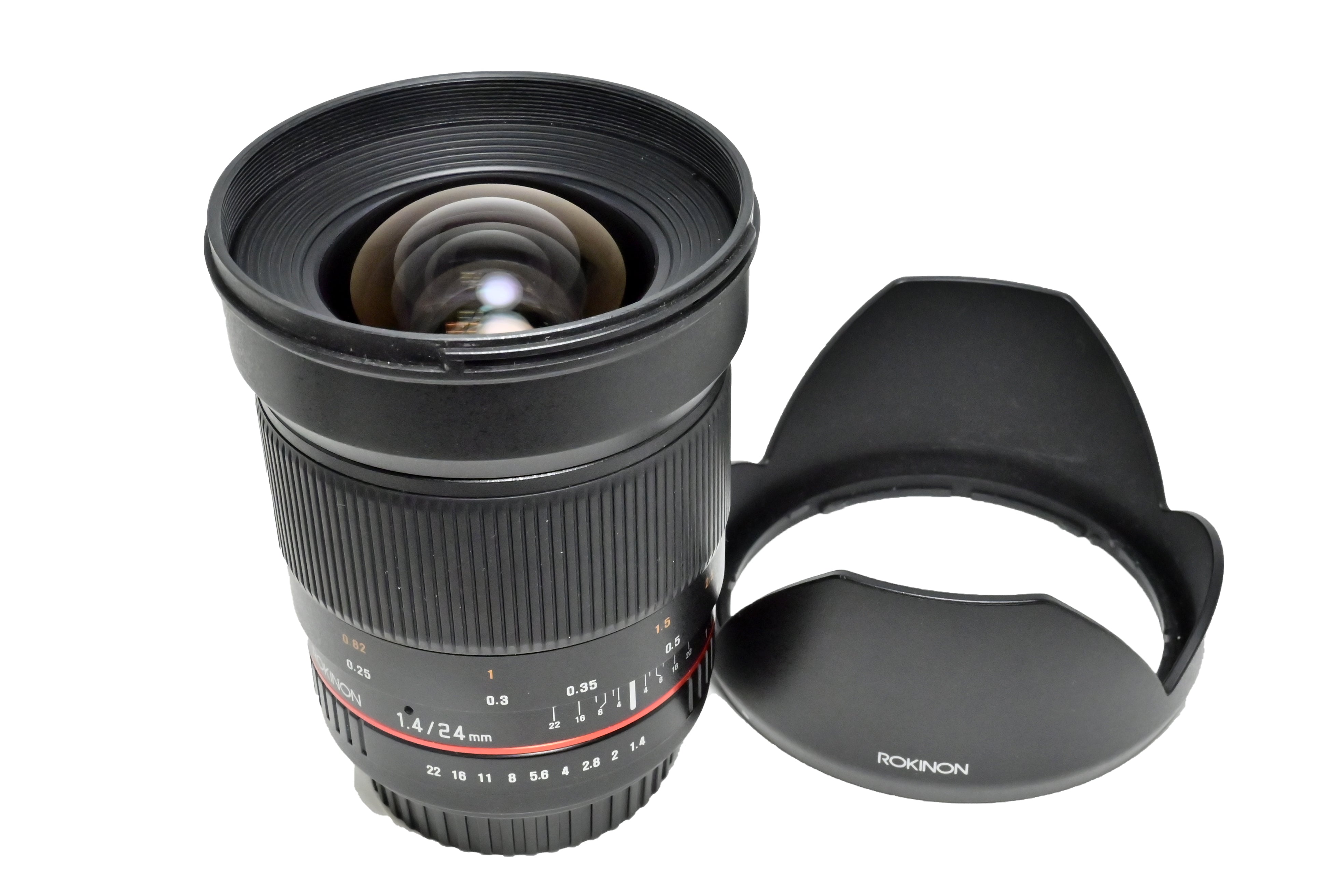 USED Rokinon 24mm F1.4 ED AS IF UMC Full Frame Lens for Canon