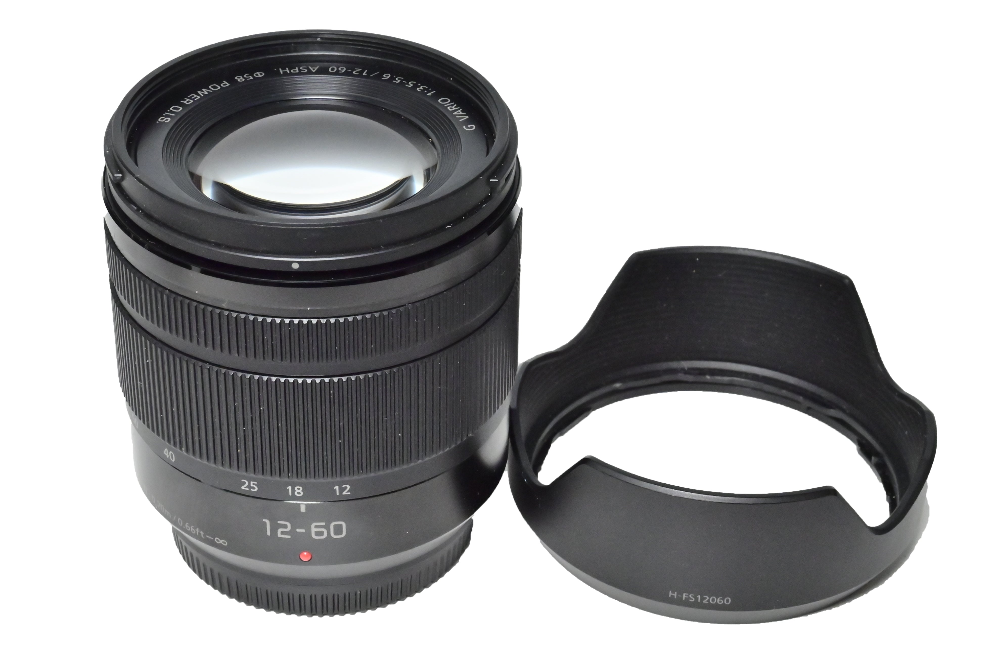 USED Panasonic 12-60mm f/3.5-5.6 Lumix G  Vario ASPH. POWER O.I.S. Lens