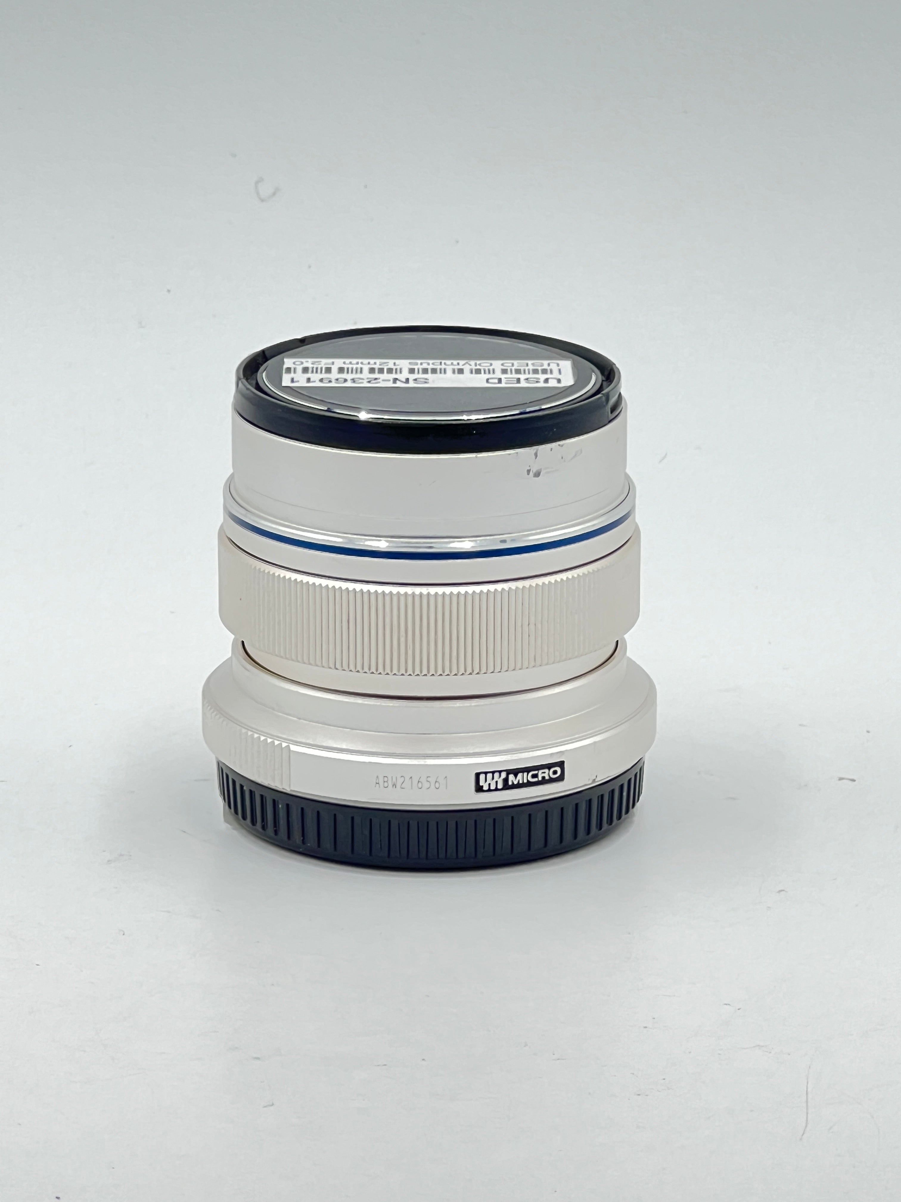 USED Olympus 12mm F2.0 M4/3 Lens (Silver)