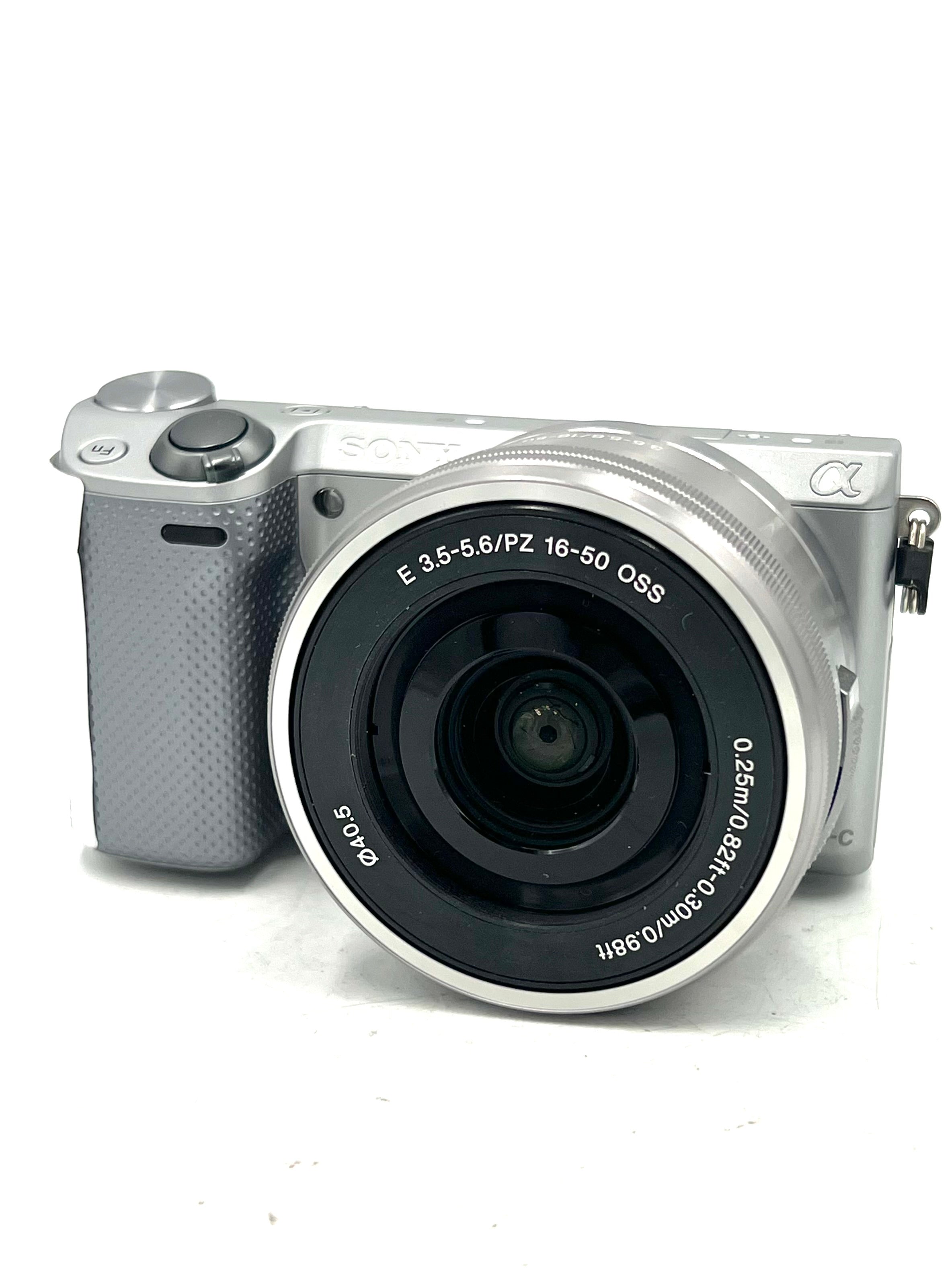 Used Sony NEX-5TL Mirrorless Digital Camera W/ 16-50mm Lens (Silver)