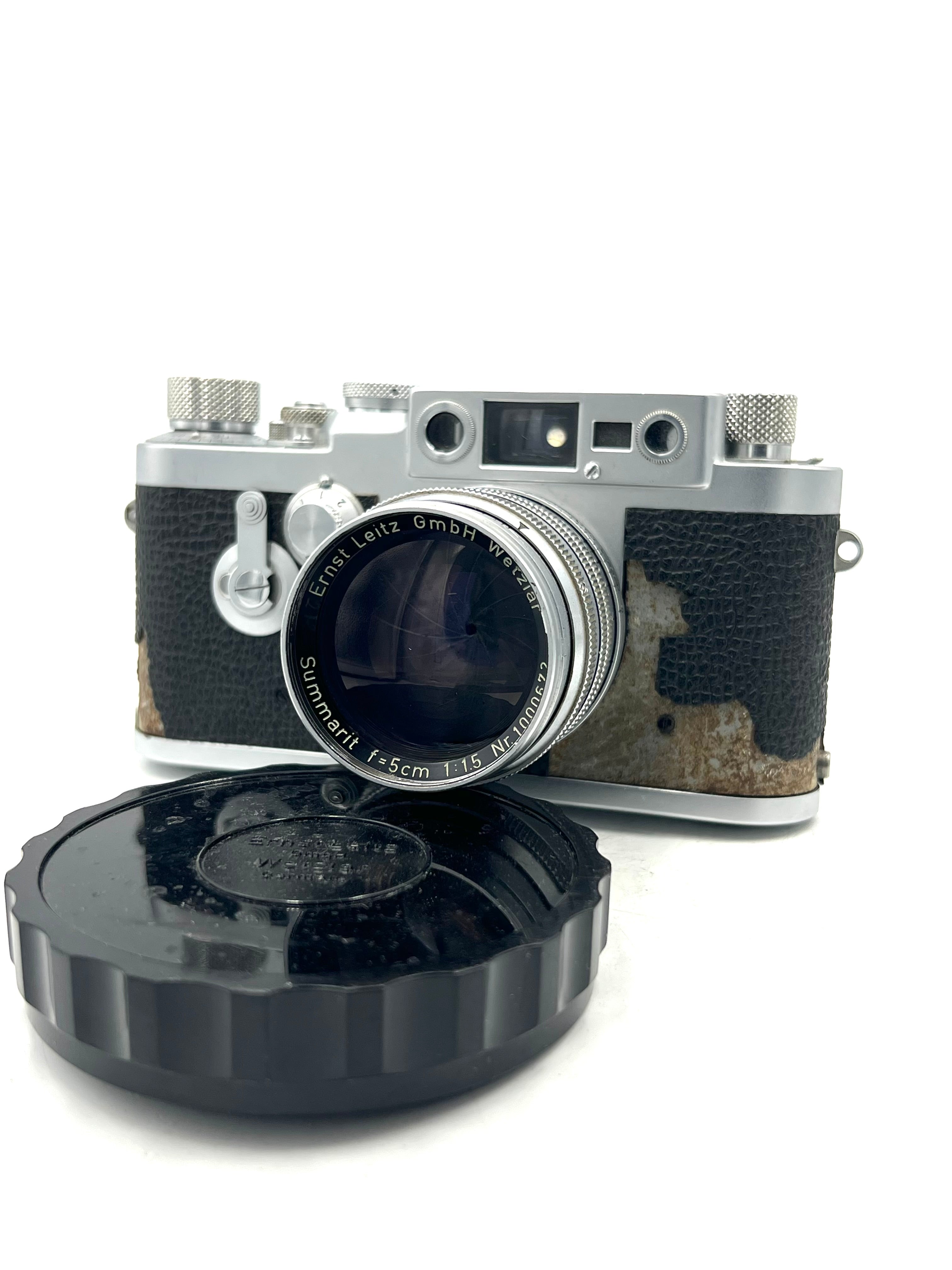 USED Leica IIIG Rangefinder Film Camera W/ Summarit 5CM F1.5 Lens