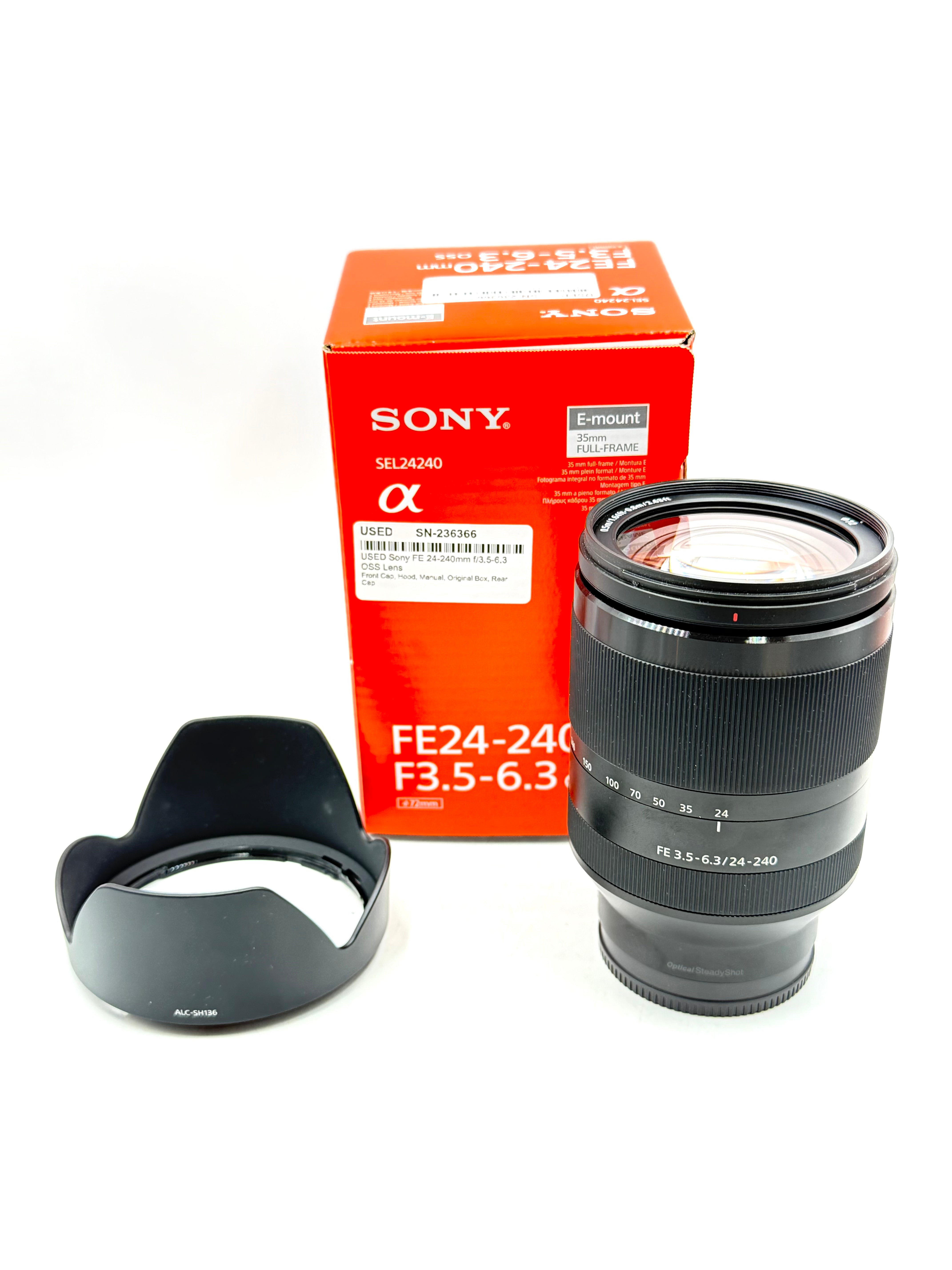 USED Sony FE 24-240mm f/3.5-6.3 OSS Lens