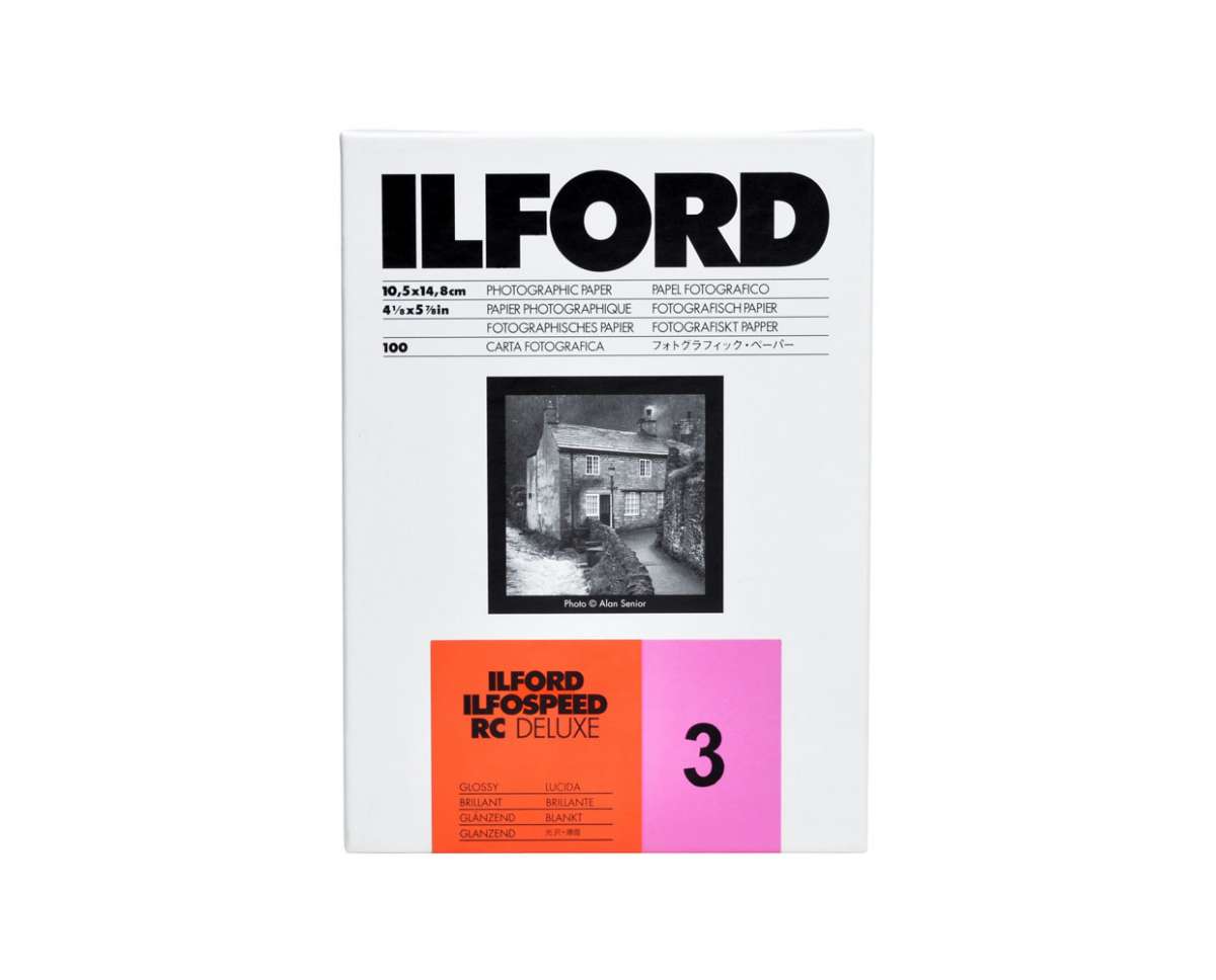 Ilford ILFOSPEED RC DeLuxe Paper (1M Glossy, Grade 3, 5 x 7", 100 Sheets)