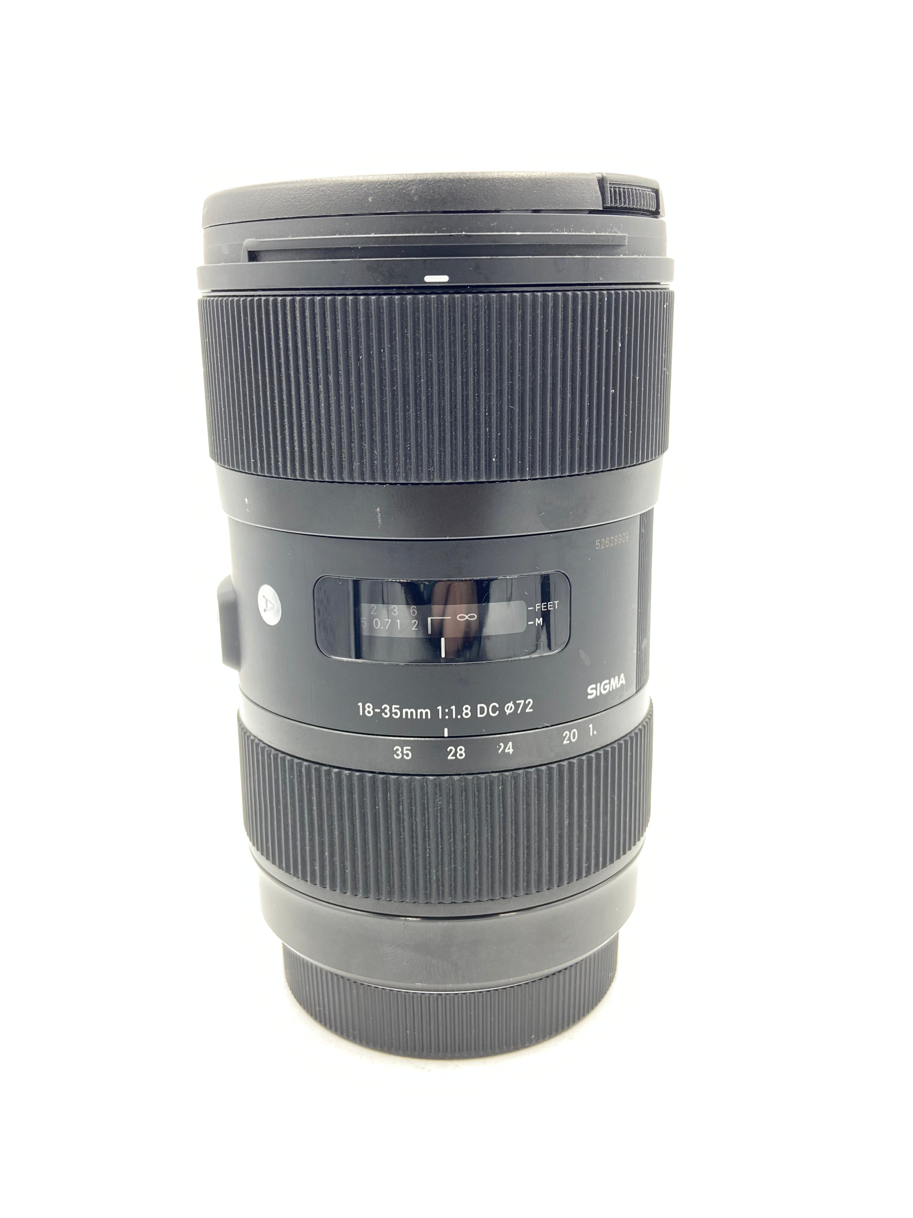 USED Sigma 18-35mm F1.8 DC HSM Art Lens for Canon