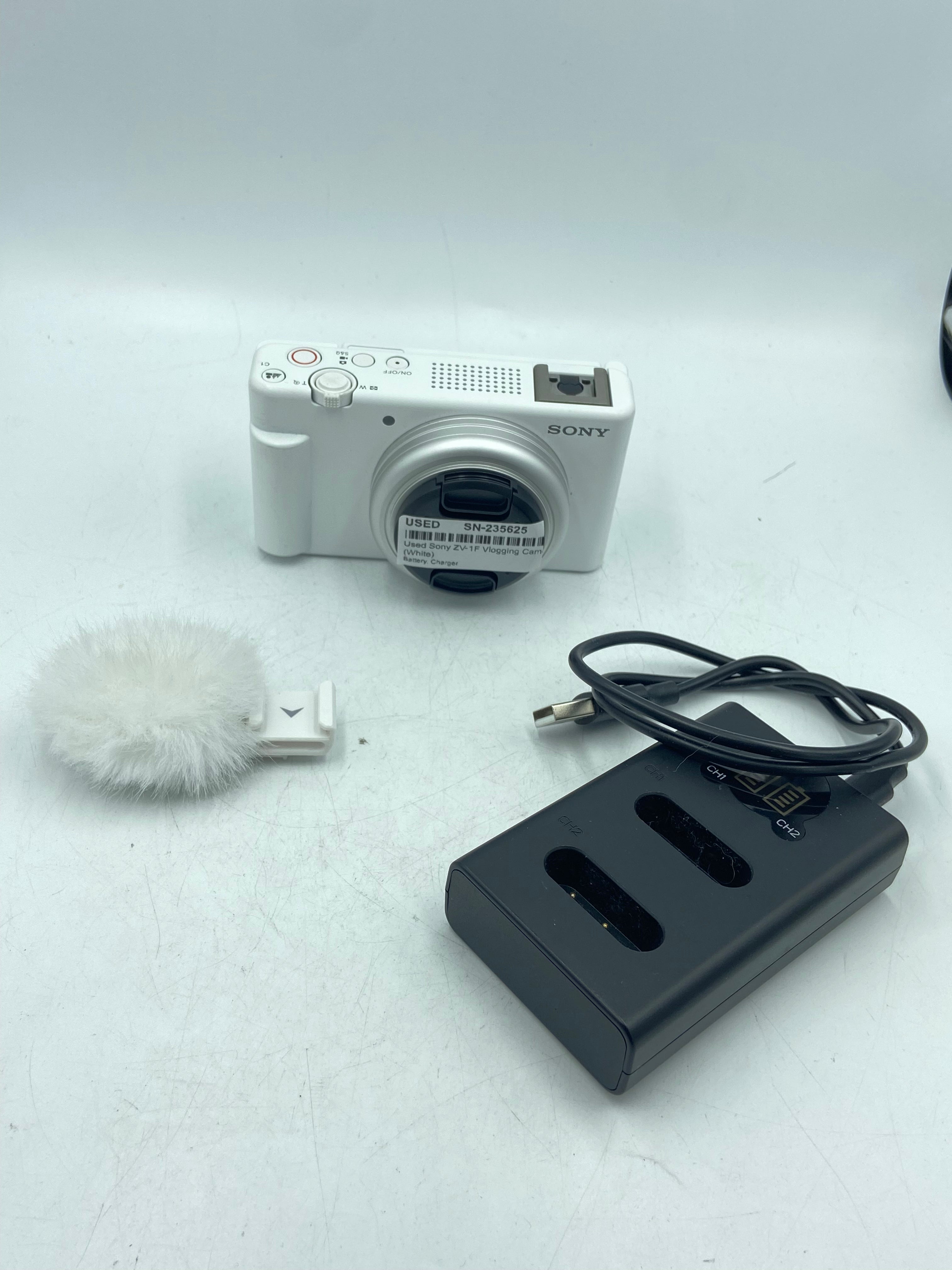 Used Sony ZV-1F Vlogging Camera (White)