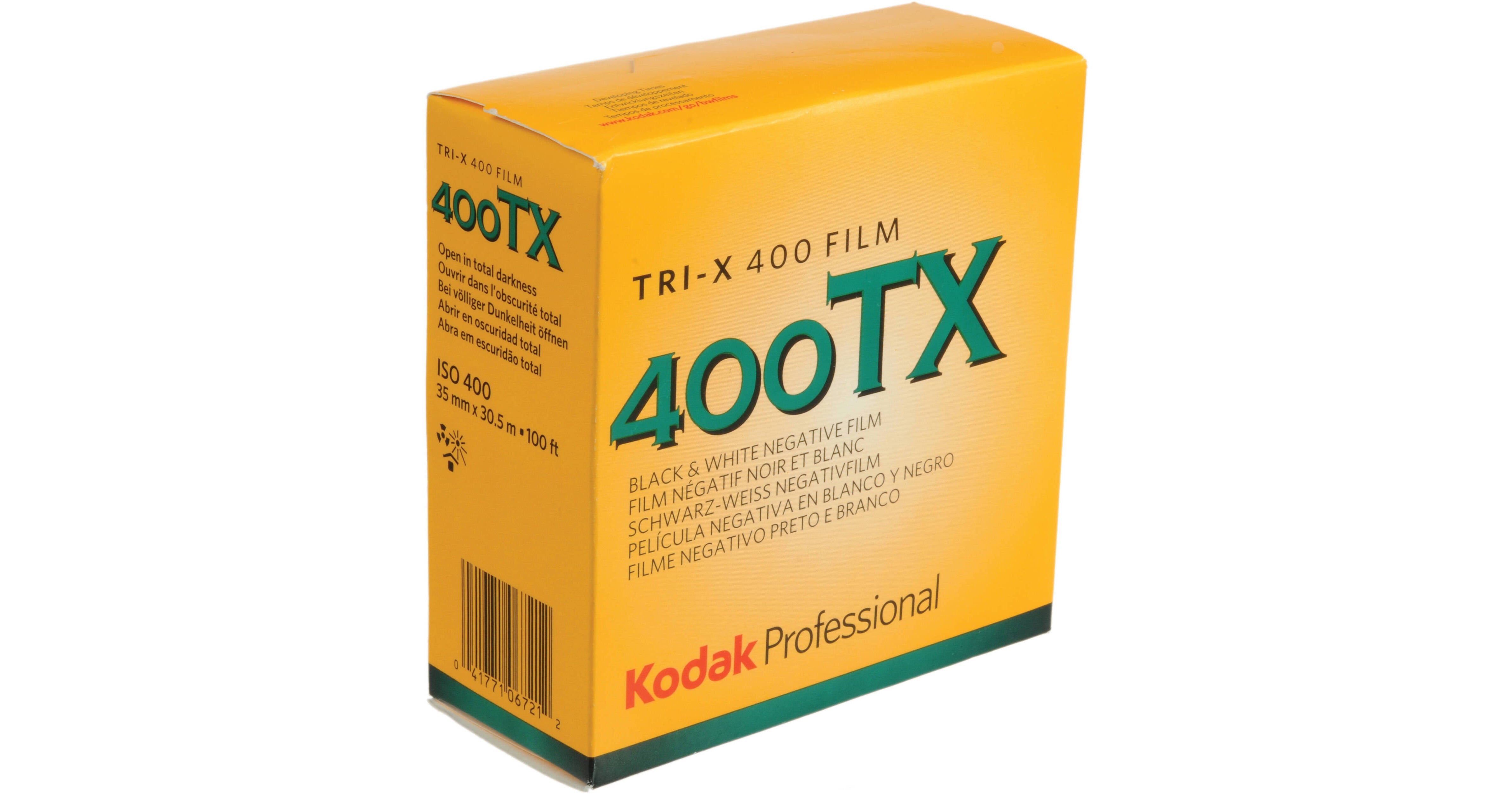 Kodak Professional Tri-X 400 Black and White Negative Film (35mm Roll Film, 100' Roll)