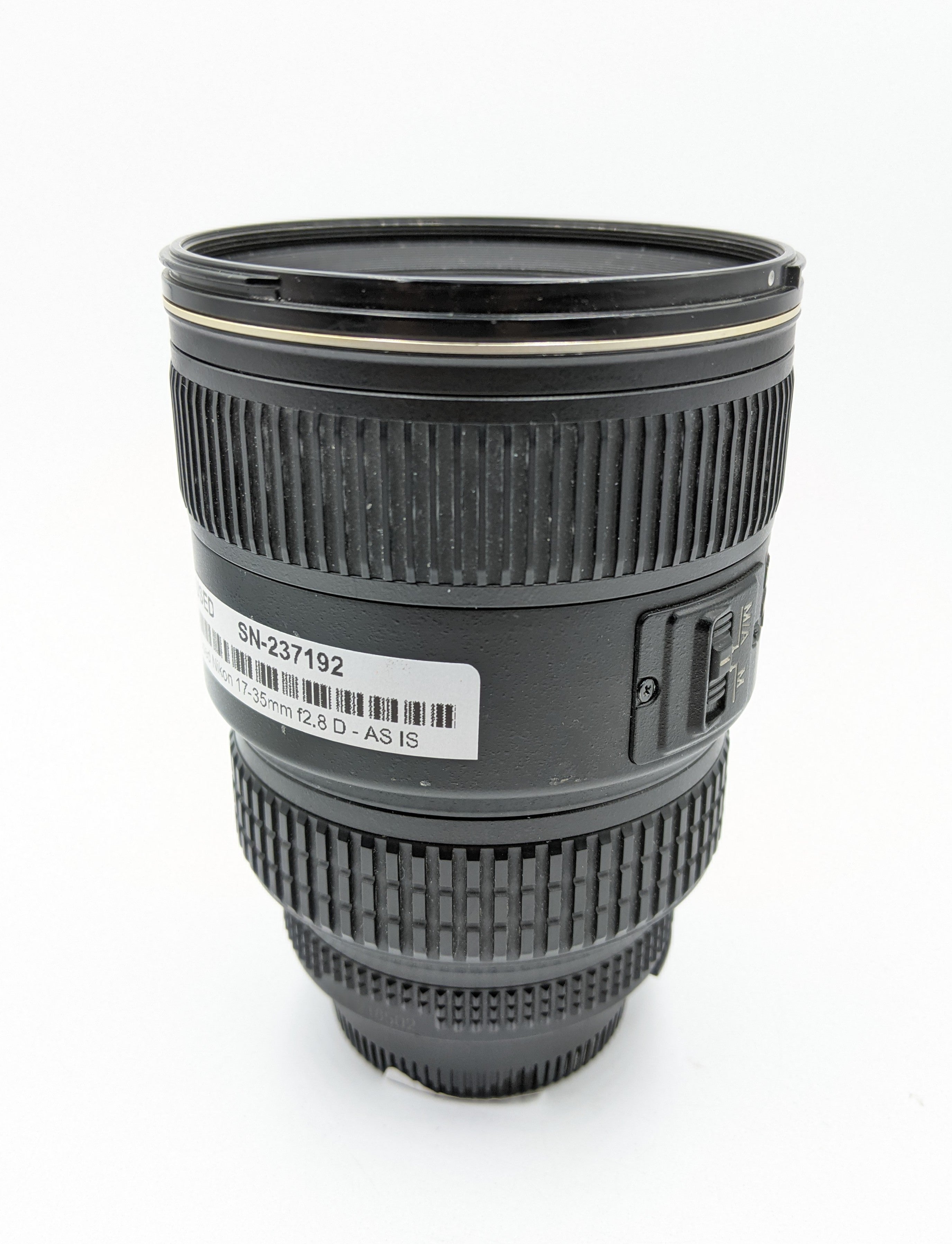 Used Nikon 17-35mm f2.8 D - AS IS (Parts)