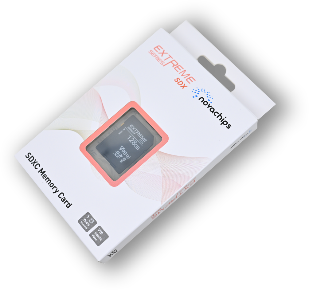 novachips 128GB SDXC UHS-II V90 Memory Card