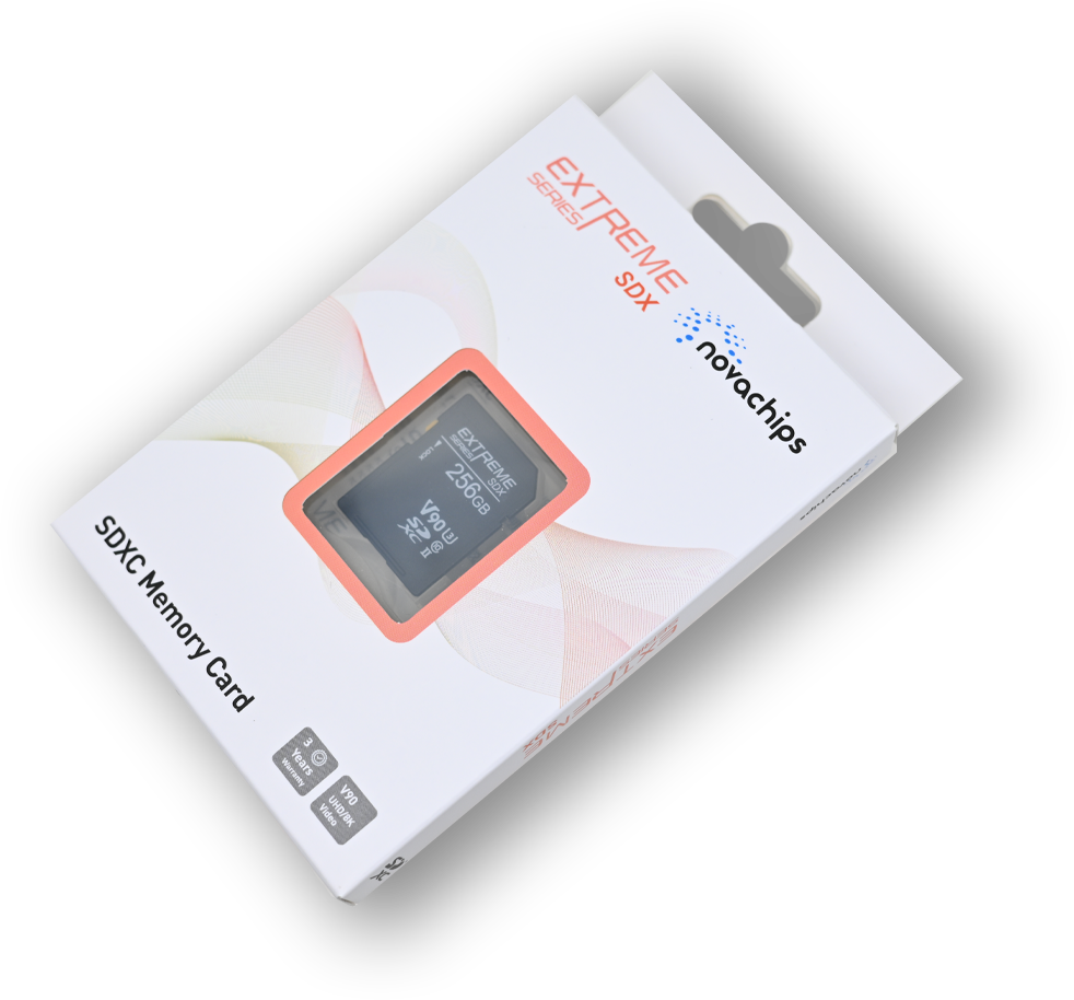 novachips 256GB SDXC UHS-II V90 Memory Card