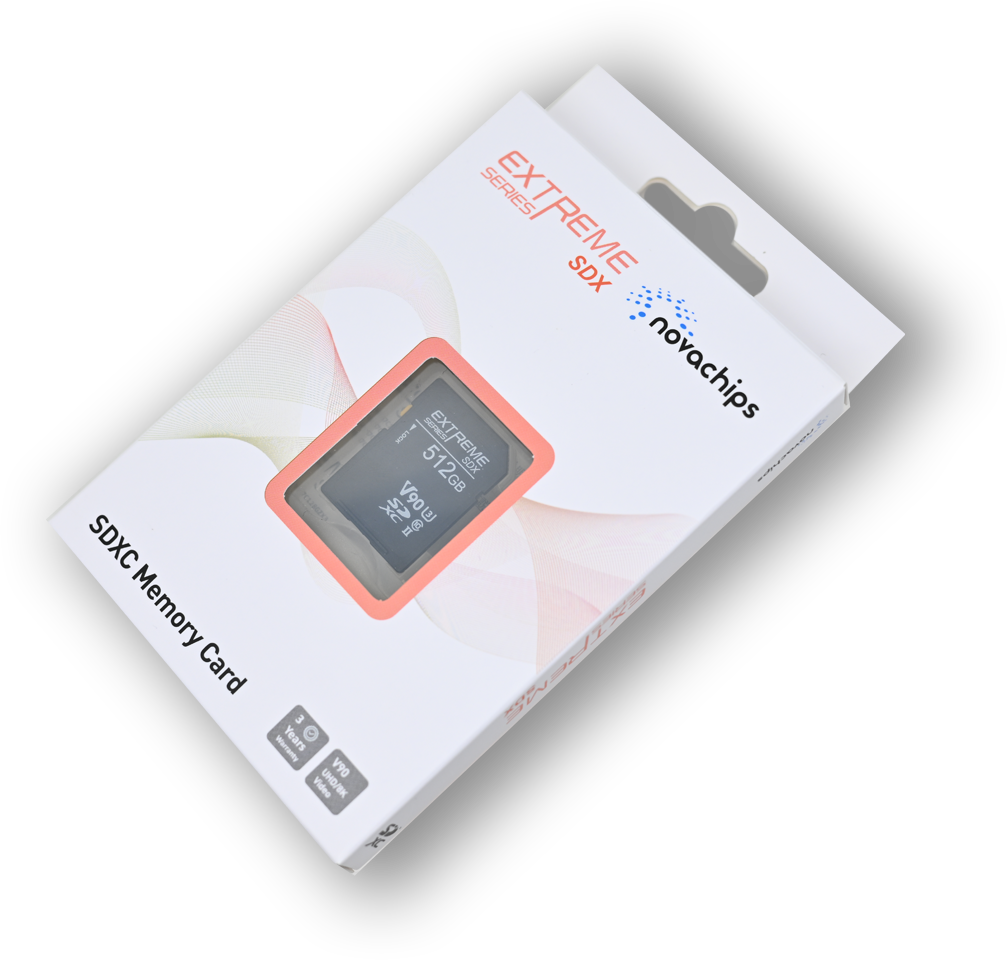 novachips 512GB SDXC UHS-II V90 Memory Card