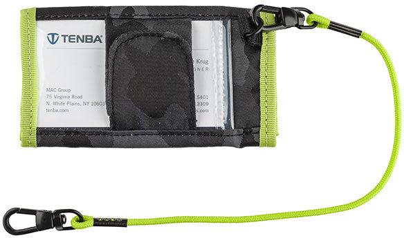 Tenba Tools Reload SD6+CF6 Card Wallet (Gray Camouflage/Lime)