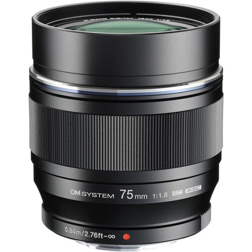 OM SYSTEM 75mm f1.8 M.Zuiko Digital ED Lens (Micro Four Thirds)