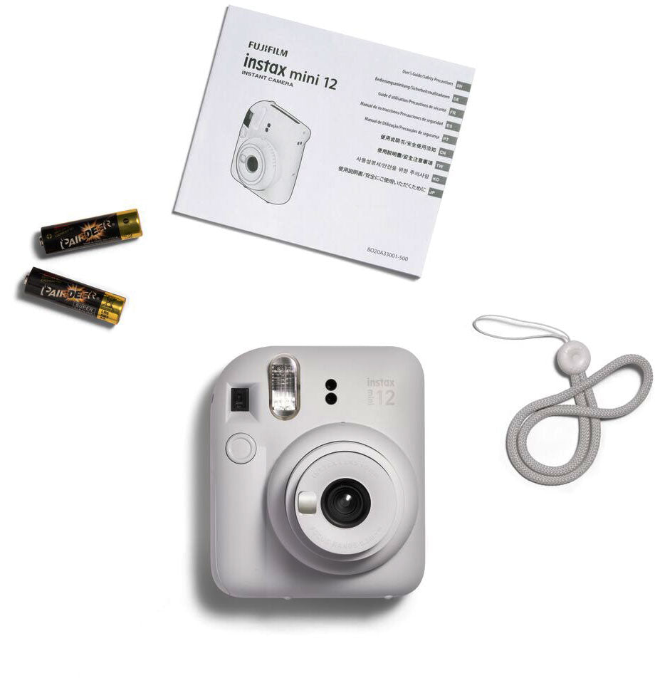 FUJIFILM INSTAX MINI 12 Instant Film Camera (Clay White)