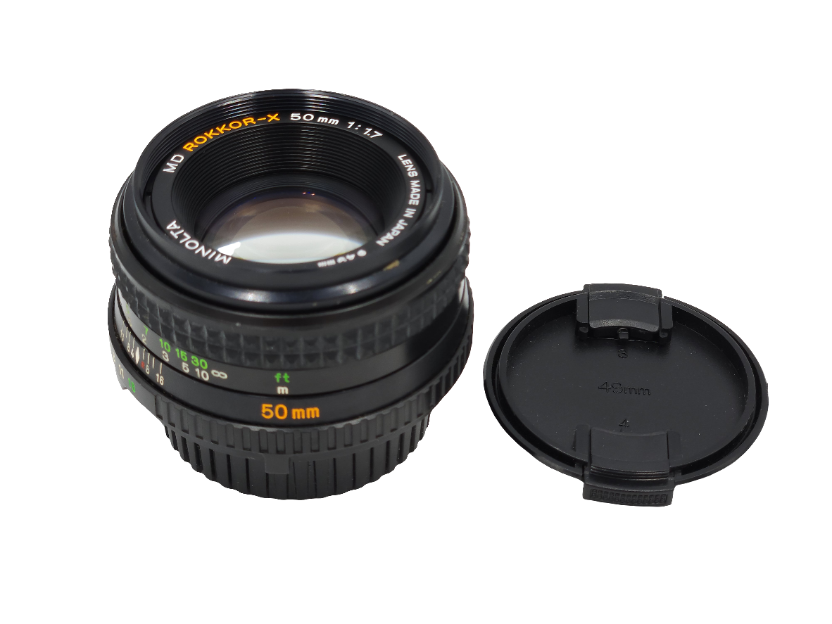 Used Minolta Rokkor-X 50mm F1.7 MF Lens (Minolta MD Mount)