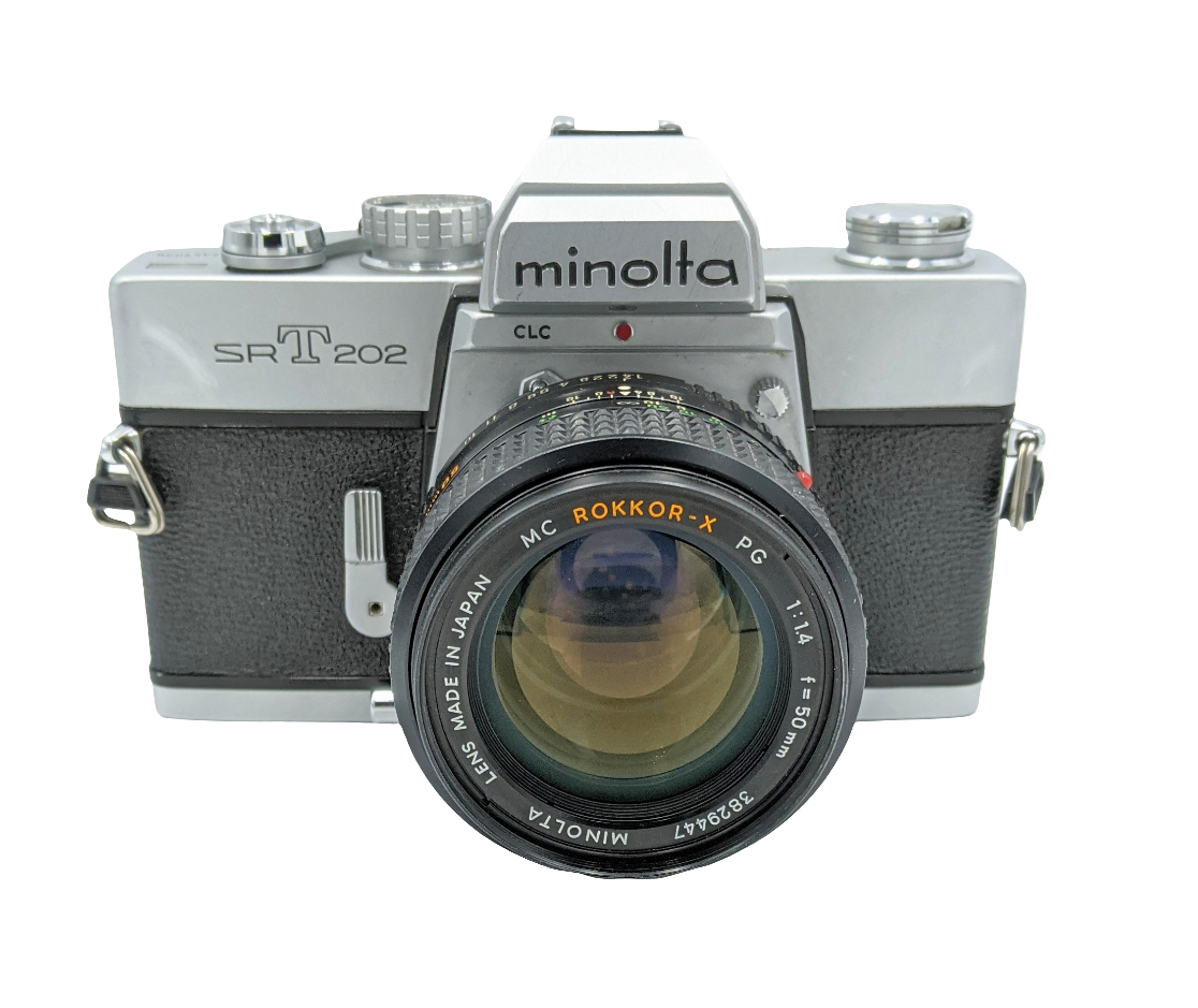 Used Minolta SRT 202 w/ 50mm f1.4 Manual Film Camera