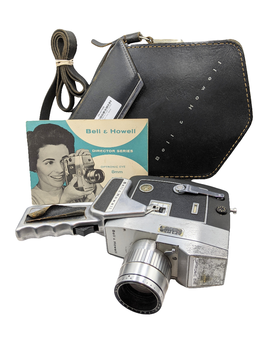 Used Vintage Bell & Howell Optronic Eye Autoload 8mm Duo Speed Zoomatic Movie Camera