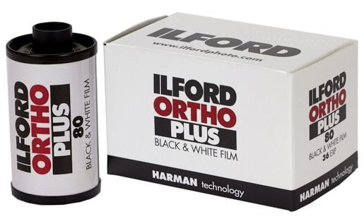 Ilford Ortho Plus Black & White Negative Film (35mm Roll Film, 36 Exposures)