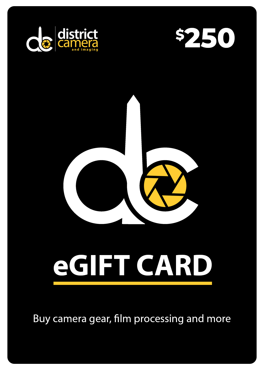 District Camera eGift Card (Email Delivery)