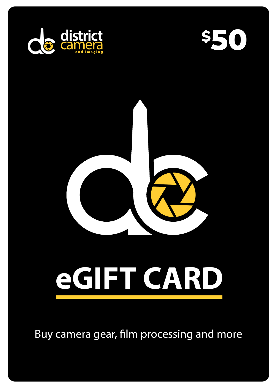 District Camera eGift Card (Email Delivery)