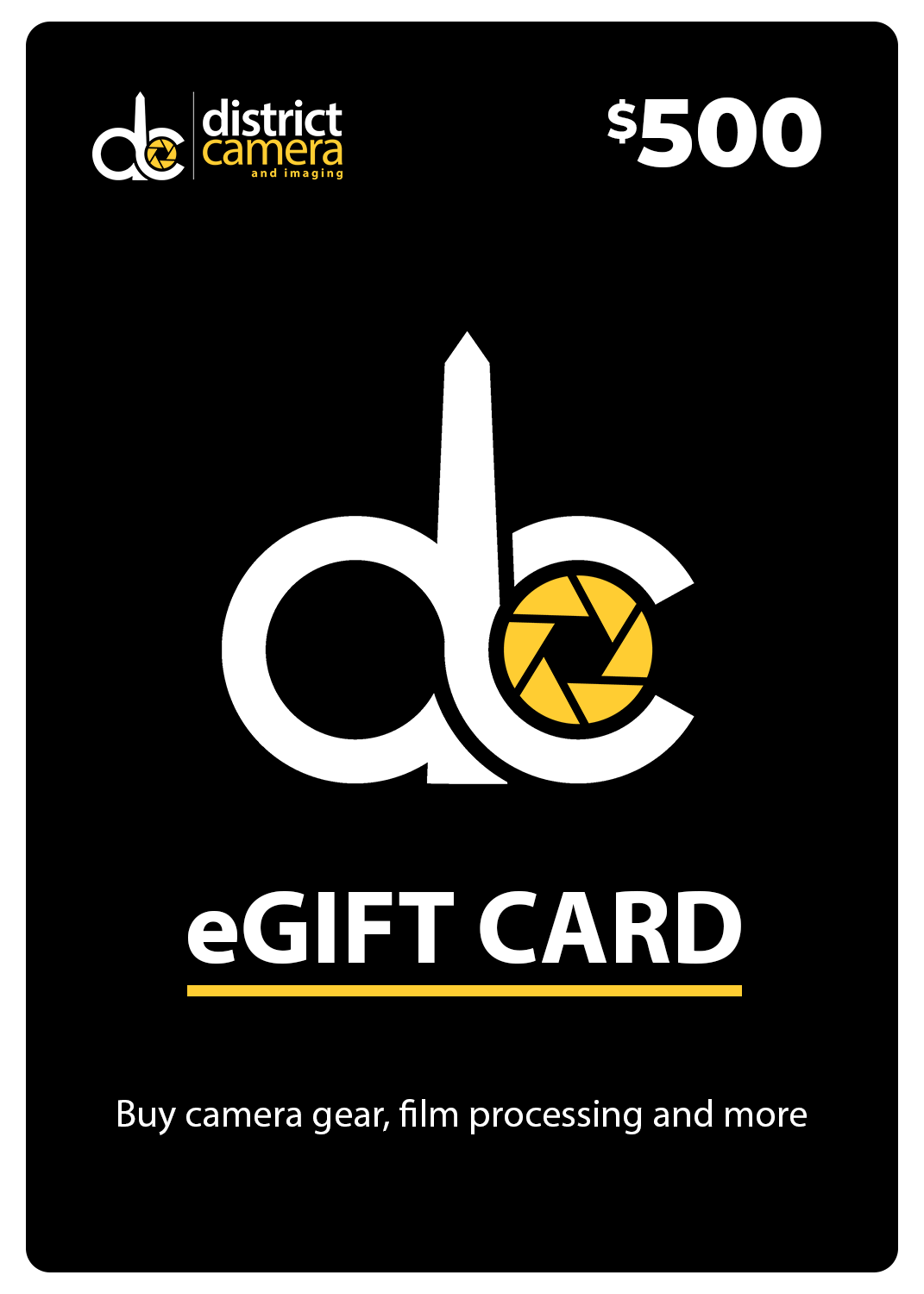 District Camera eGift Card (Email Delivery)