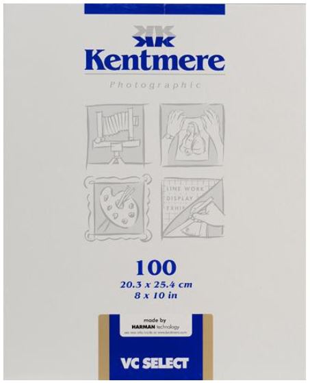 Kentmere Select Variable Contrast Resin Coated Paper (8 x 10", Fine Luster, 100 Sheets)